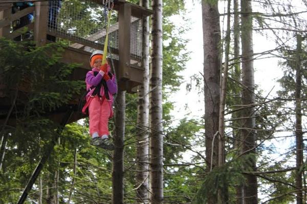 Self-confessed "zipping addict" Cara Quinn zips for the fourth time with Ziptrek.